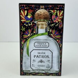 PATRON SILVER 2019 LIMITED EDITION TEQUILA COLLECTORS TIN MEXICAN COLORF